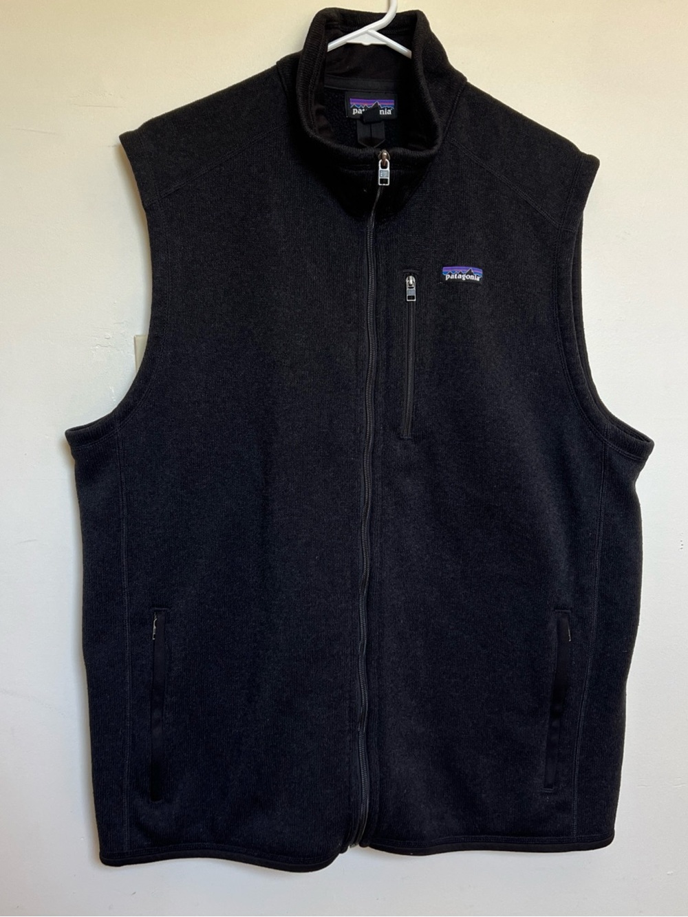 Patagonia Black Men's Fleece Vest with Zip Pockets The Better Vest XXL